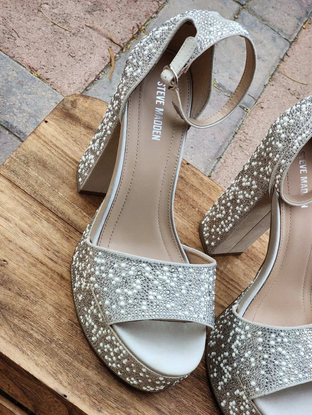 Steve Madden sparkling platform