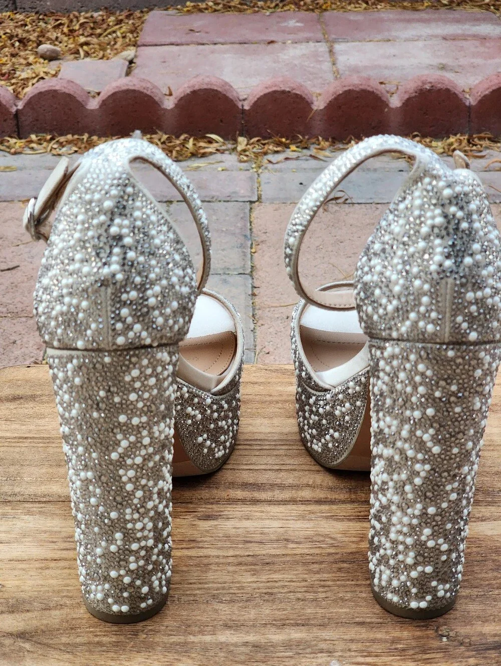 Steve Madden sparkling platform