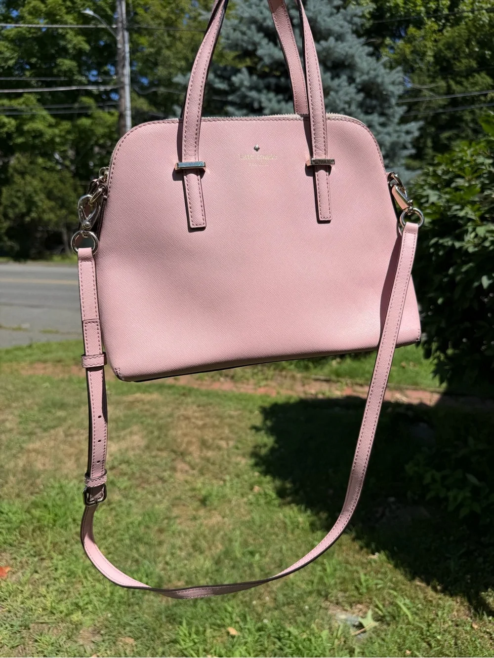 Kate Spade New York Pink Cedar Street Maise Satchel Crossbody GUC