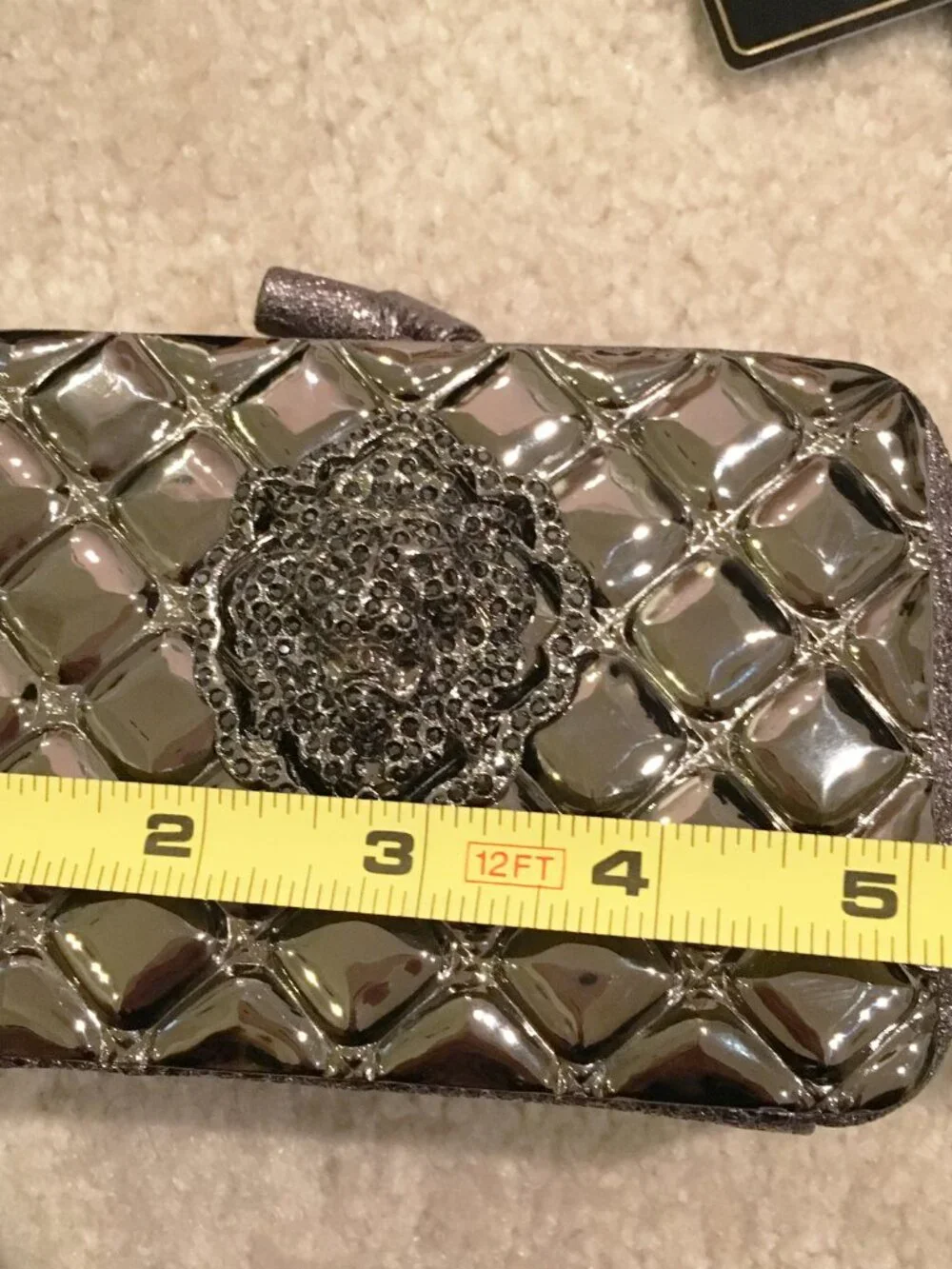 CHANEL dark silver