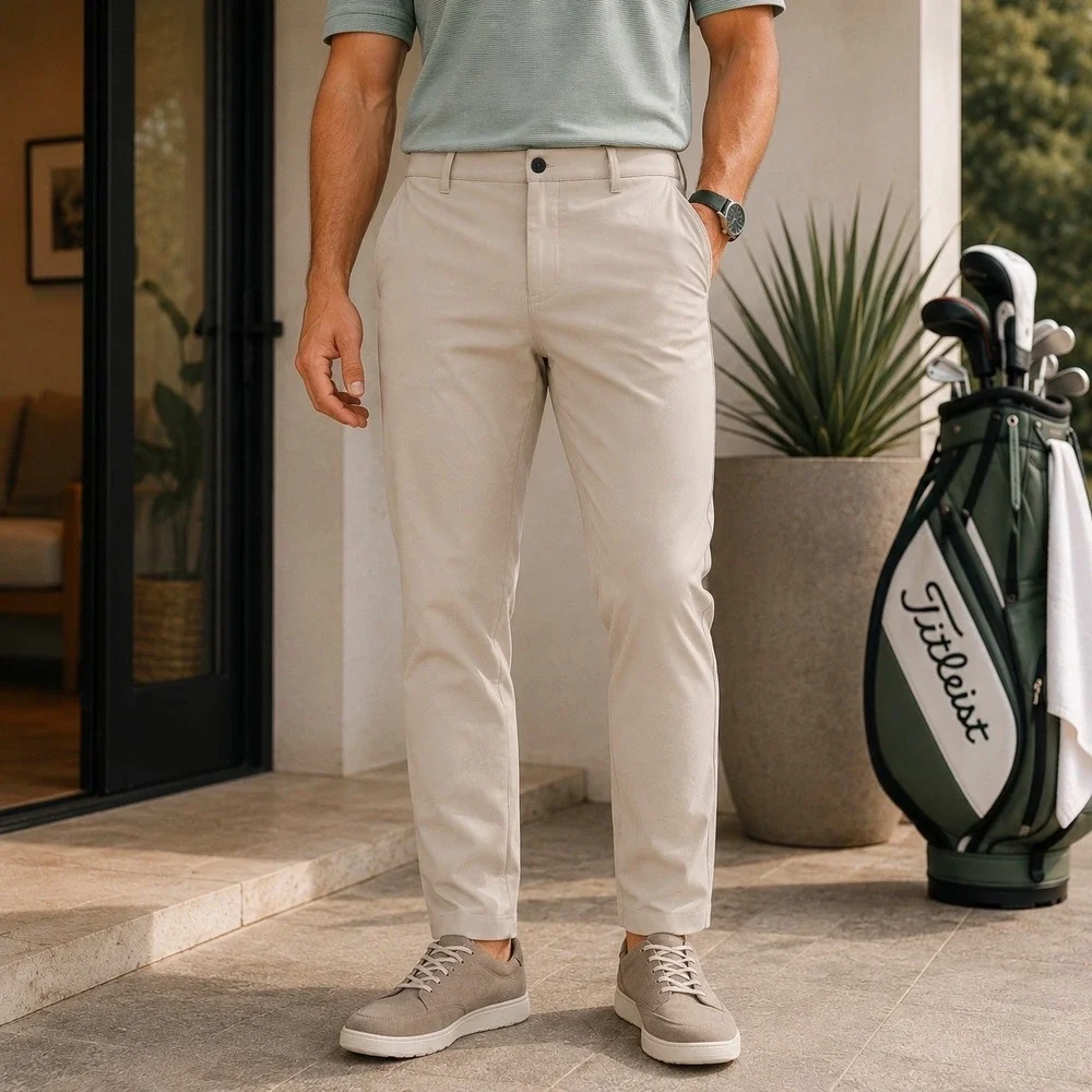 Banana Republic‎ Golf Pants Mens 40x29 Straight Performance Traveler Khaki Tan