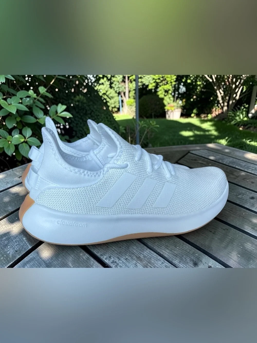 adidas Coudfoam Pure SPW White Knit Size 10 Women