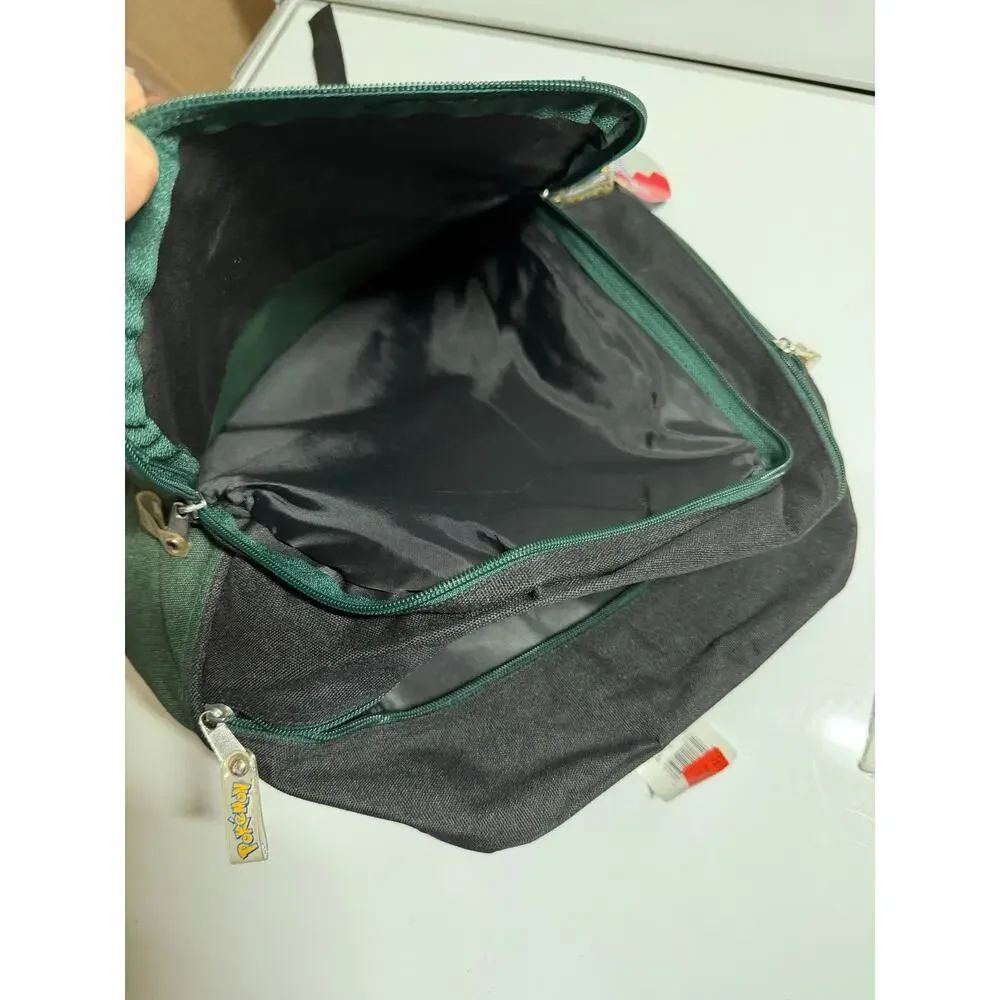 New NOS vintage NWT green pokermon backpack pikachu charmelon bulbasaur gotta