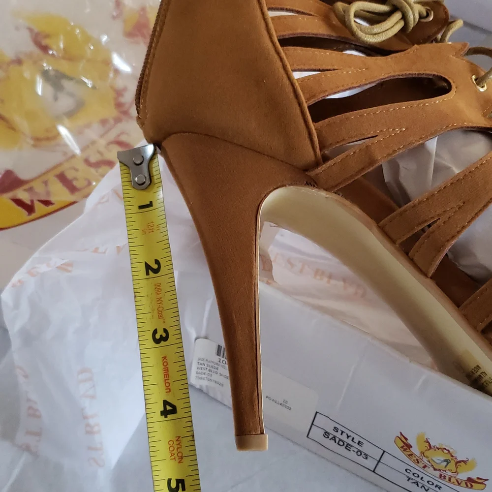 New Pump Gladiator Heels Caged Lace Up Platform Sandal Women's 10