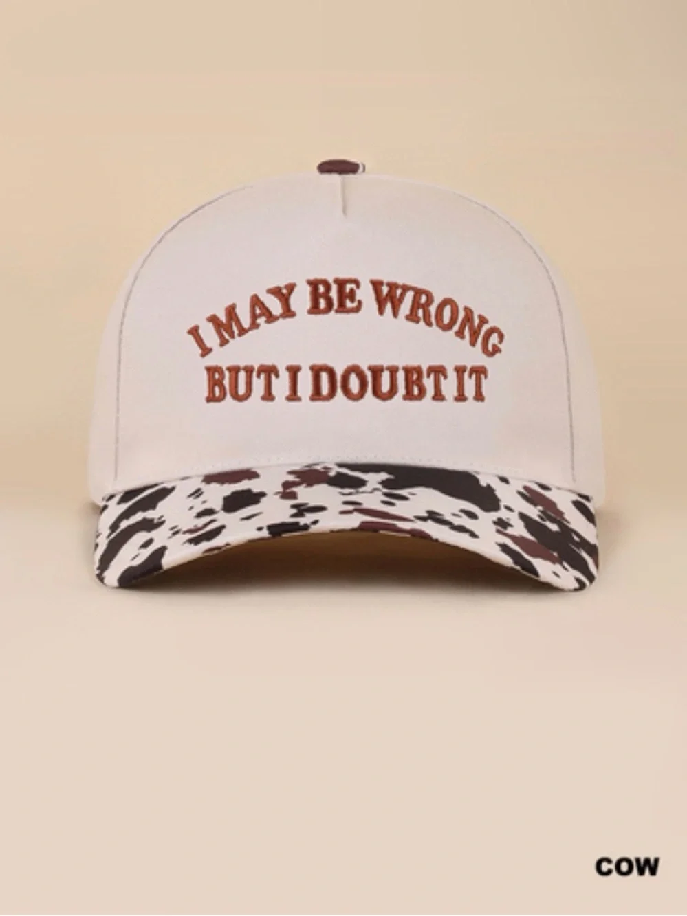 I MAY BE WRONG BUT I DOUBT IT TWO TONE SNAPBACK HAT