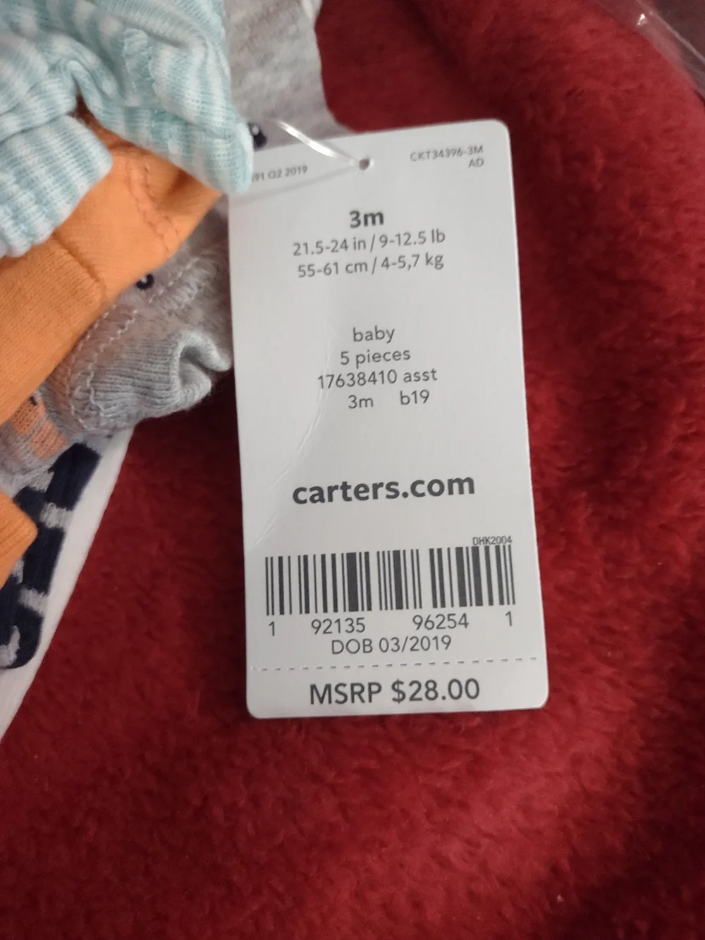Carters carter nwt