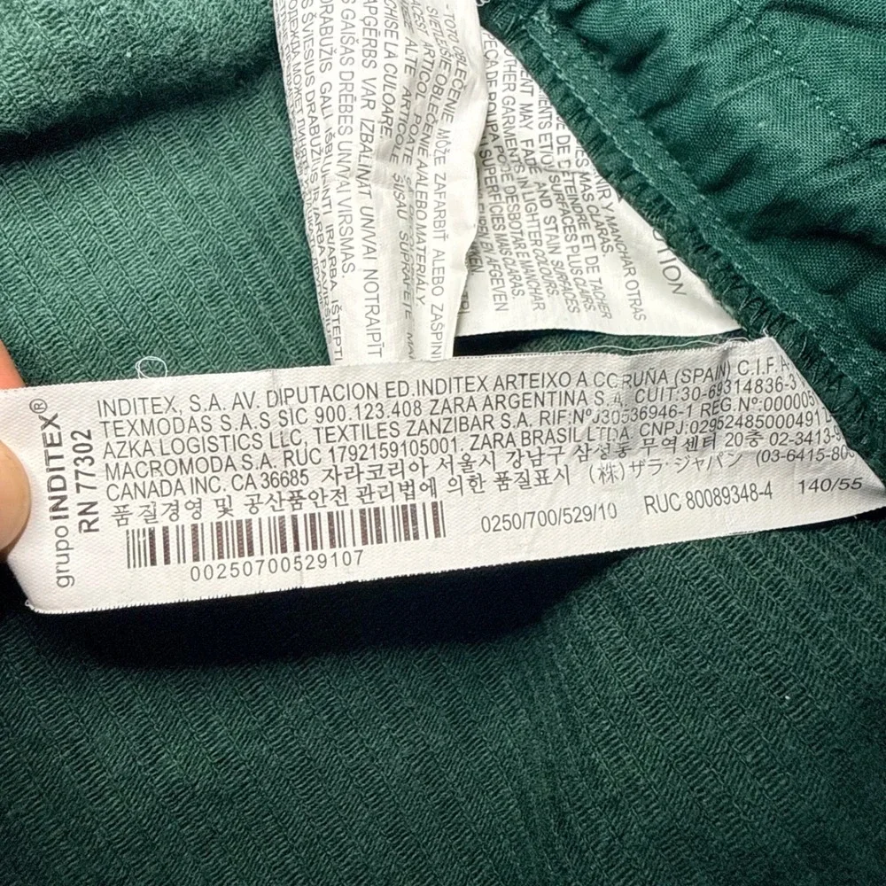Zara measurements waist
