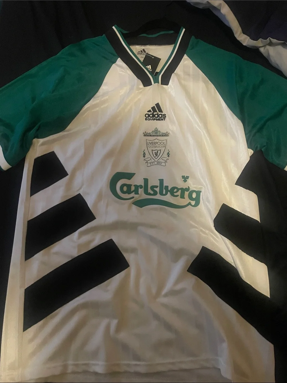 Vintage 1993-1995 Liverpool FC Away Jersey Adidas