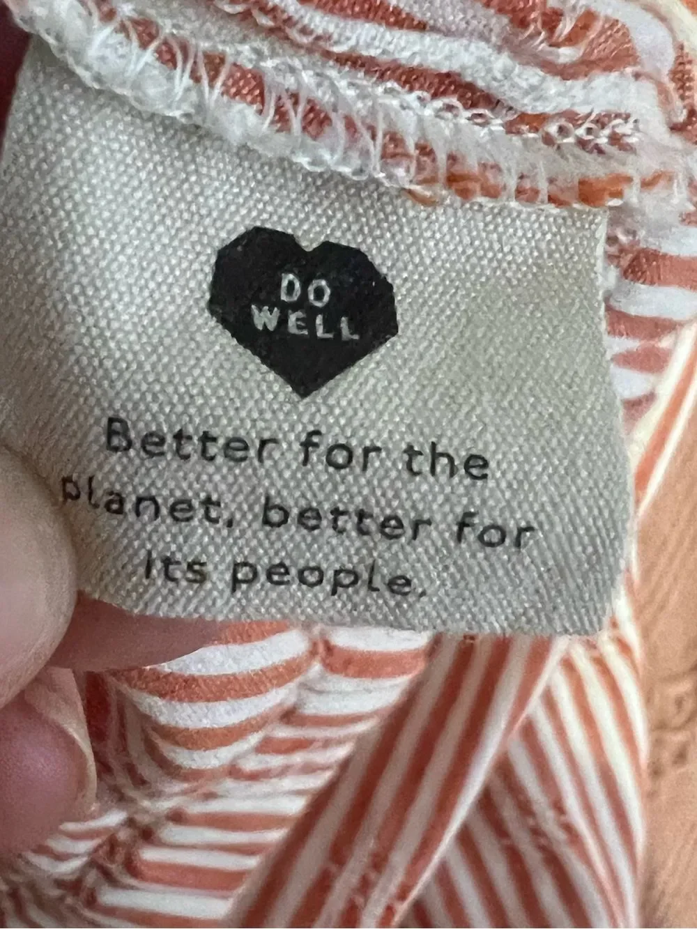Madewell orange white