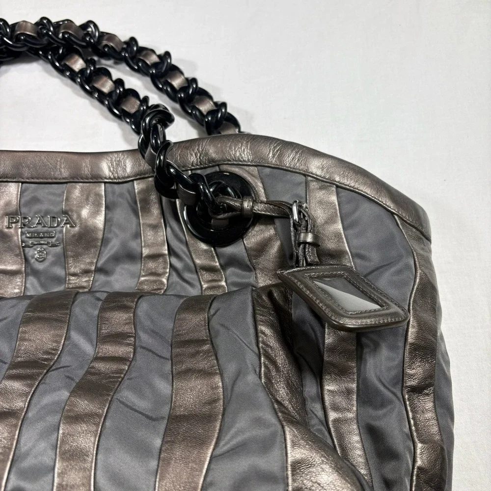 Prada authentic metalic