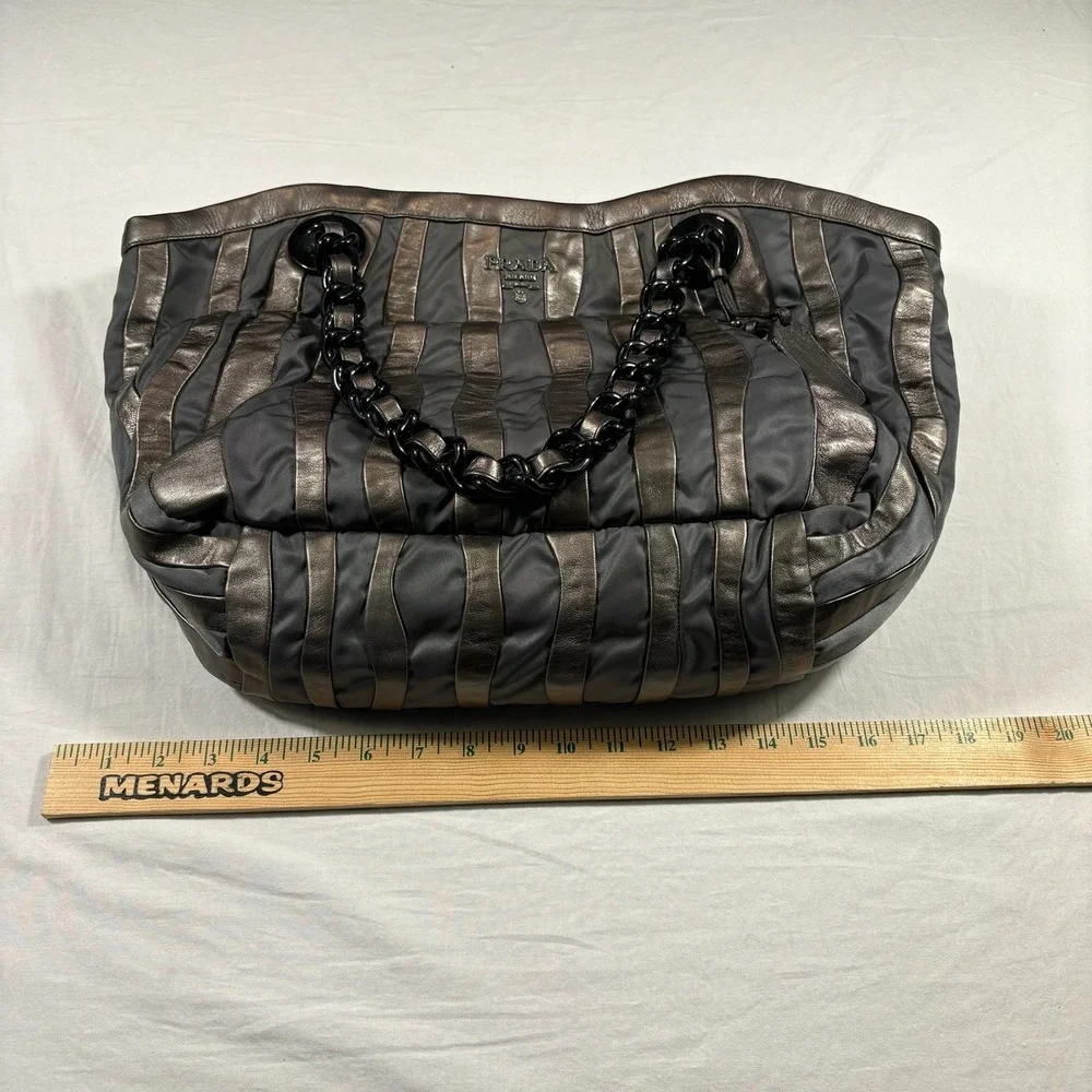 Prada authentic metalic