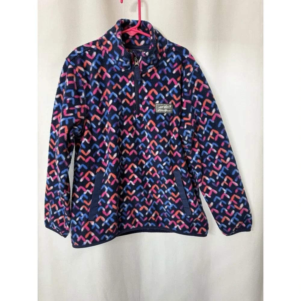 Eddie Bauer Youth 10/12 Medium 1/4 Zip‎ Fleece Pullover