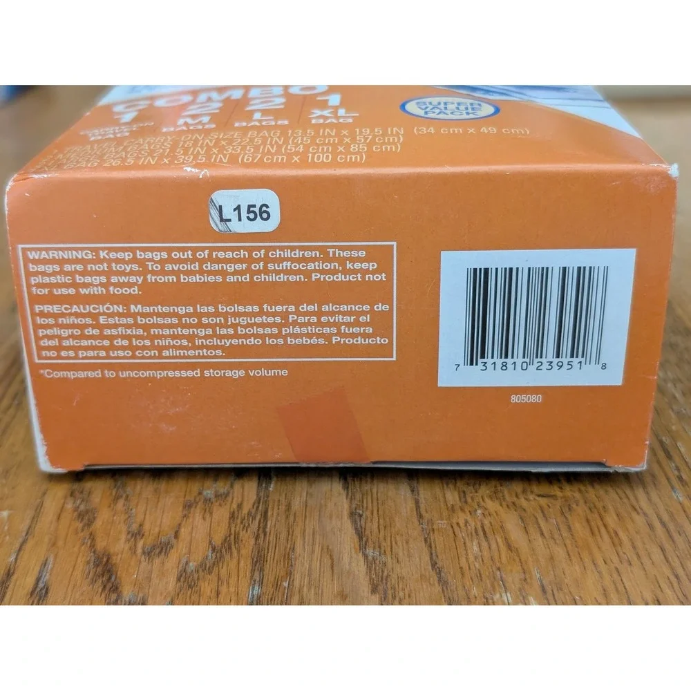 Ziploc space bag