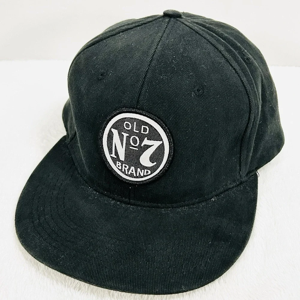 Jack Daniel's Old No. 7 Brand Drink Hat Cap Stretch Flex One Size Black Outdoors