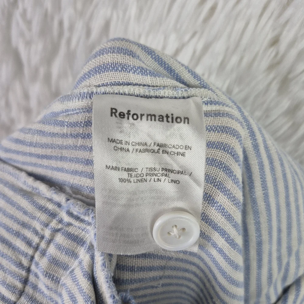 Reformation pinstripe pleat ground