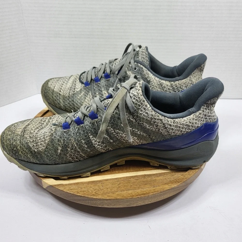 Merrell Men's‎ Momentous Trail Running Shoe Knit Grey Blue J48835 Vibram Size 9