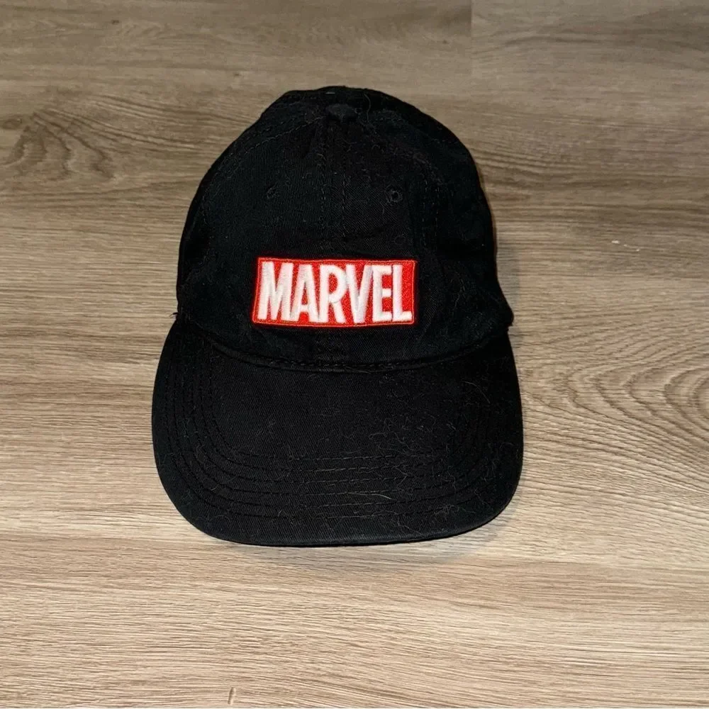 Kid's Marvel Black Baseball Hat