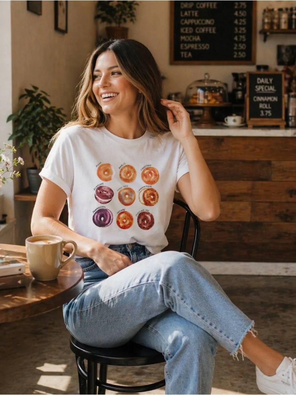 J.Crew Collection Bagel Graphic Tee 🥯