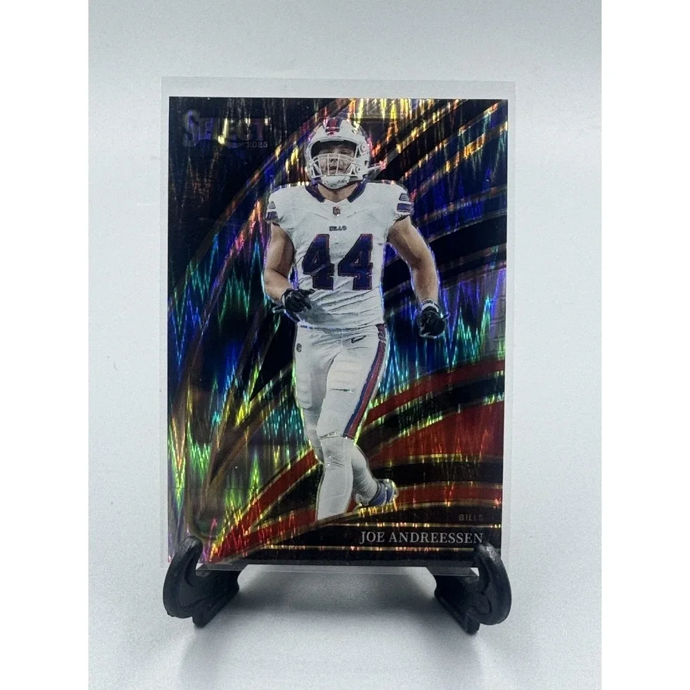 2025 Panini Select‎ Football Red and Black  Prizm Shock Joe Andreessen Buffalo