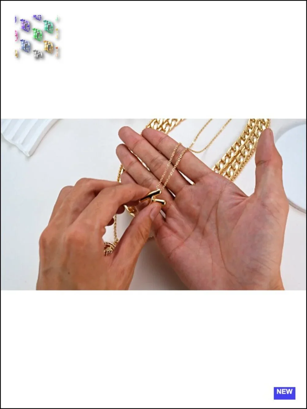 N/A layered necklaces