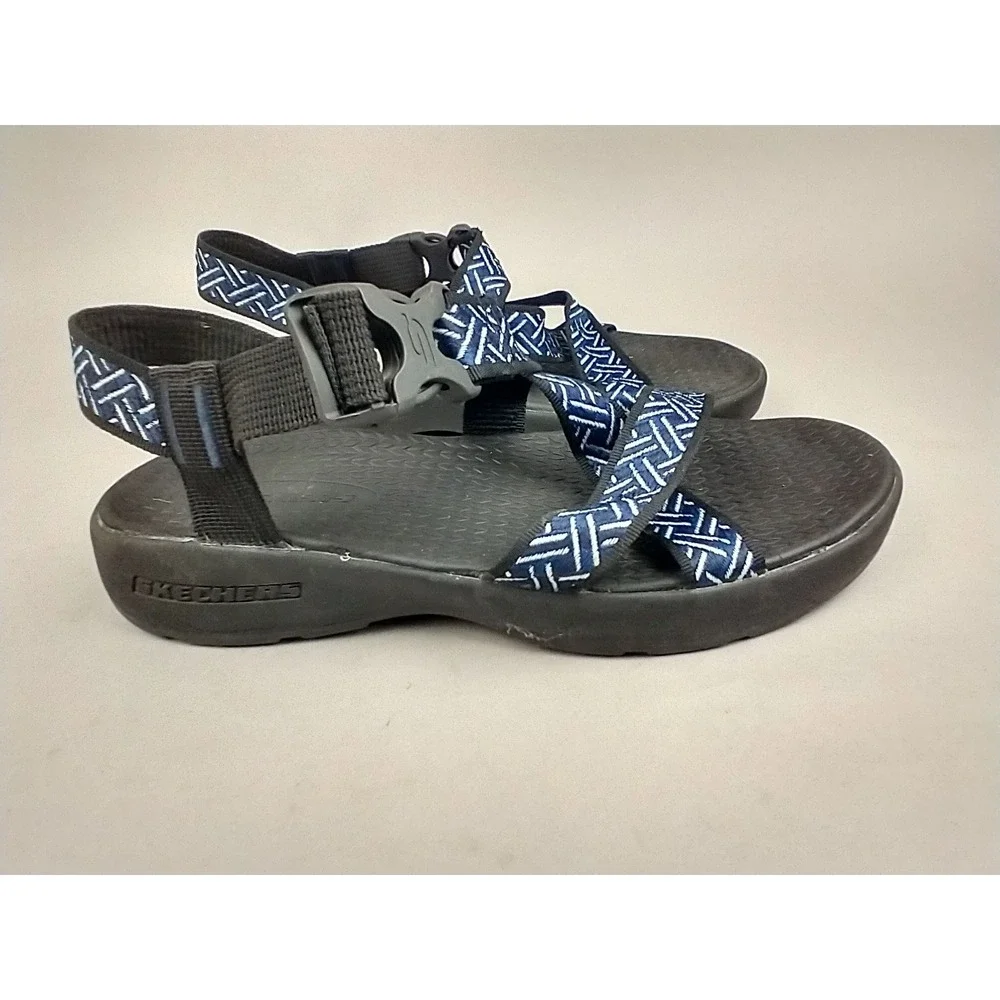 Skechers On the GO 400 Mens Sport Sandals Navy‎ Blue Geometric SN 51569 Size 9