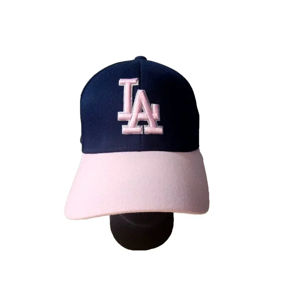 Los‎ Angeles MLB LA DODGERS Diamond Structured Ball Cap. Blue, Pink One Size