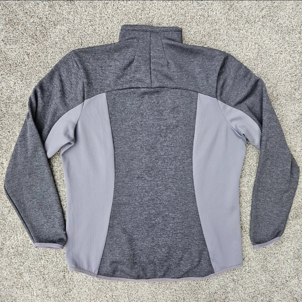 Nike Dri-Fit Golf Tour Performance 1/4 Zip Gray Stretch Pullover Shirt Womens XL