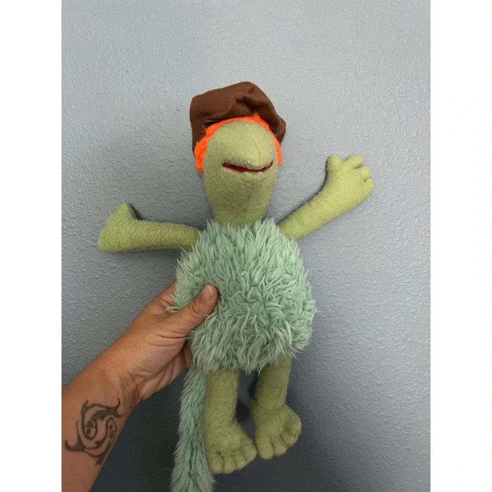 Vintage Jim Henson Muppets Wembley Fraggle Rock Plush Toy Green Shaggy‎ 12 Inch