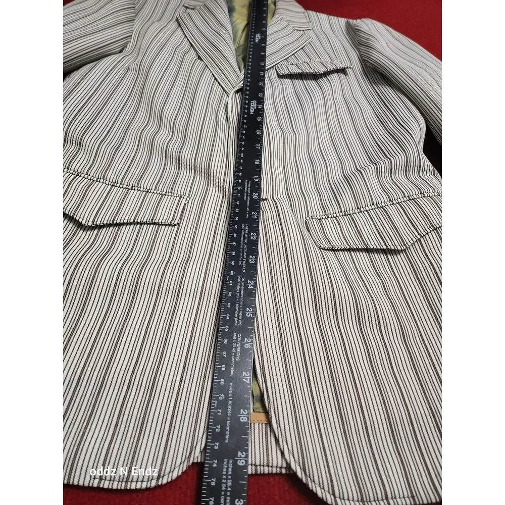 Niver Western Wear Mens Striped Blazer Jacket 38‎