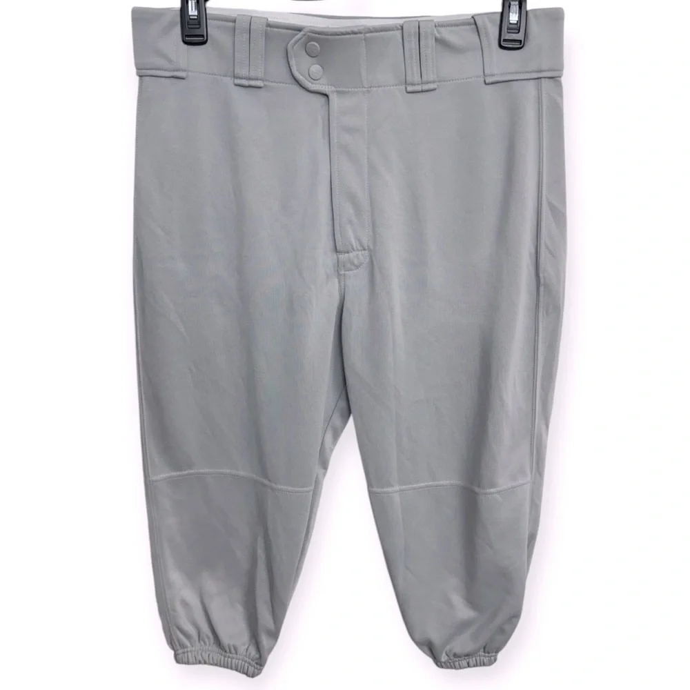 Rawlings Men’s Baseball Knickers Gray‎ Casual Pants with Elastic Cuffs 36/17L