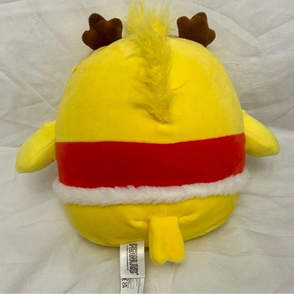 Squishmallows Peanuts Christmas Woodstock 10”‎ Plush Santa Suit Antlers Retired