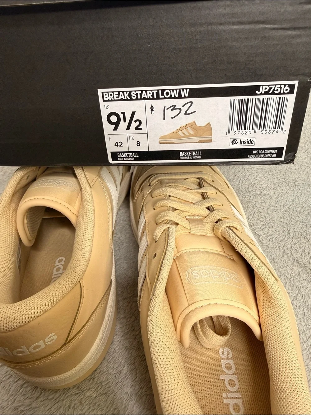 Adidas Break Start Low W Beige Cream Sneakers Women’s 9.5 NIB