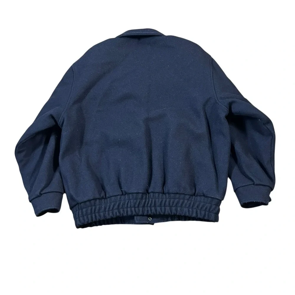 Vintage 70's DASH Mens Size Medium‎ Wool Coat Winter Bomber Varsity Jacket