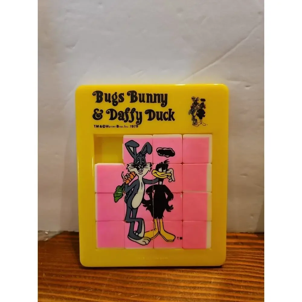 Vtg 1979‎ Bugs Bunny Daffy Duck + Woody Woody Woodpecker Sliding Puzzle Toys