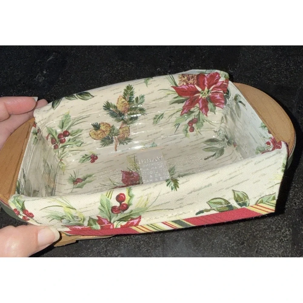 Longaberger 2006 Holiday Helper Basket With‎ Protective Liner And Care Insert