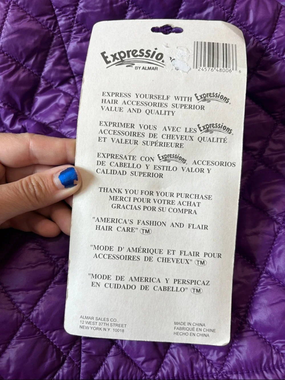 New! Vintage 1992 Expressions by Almar barrettes