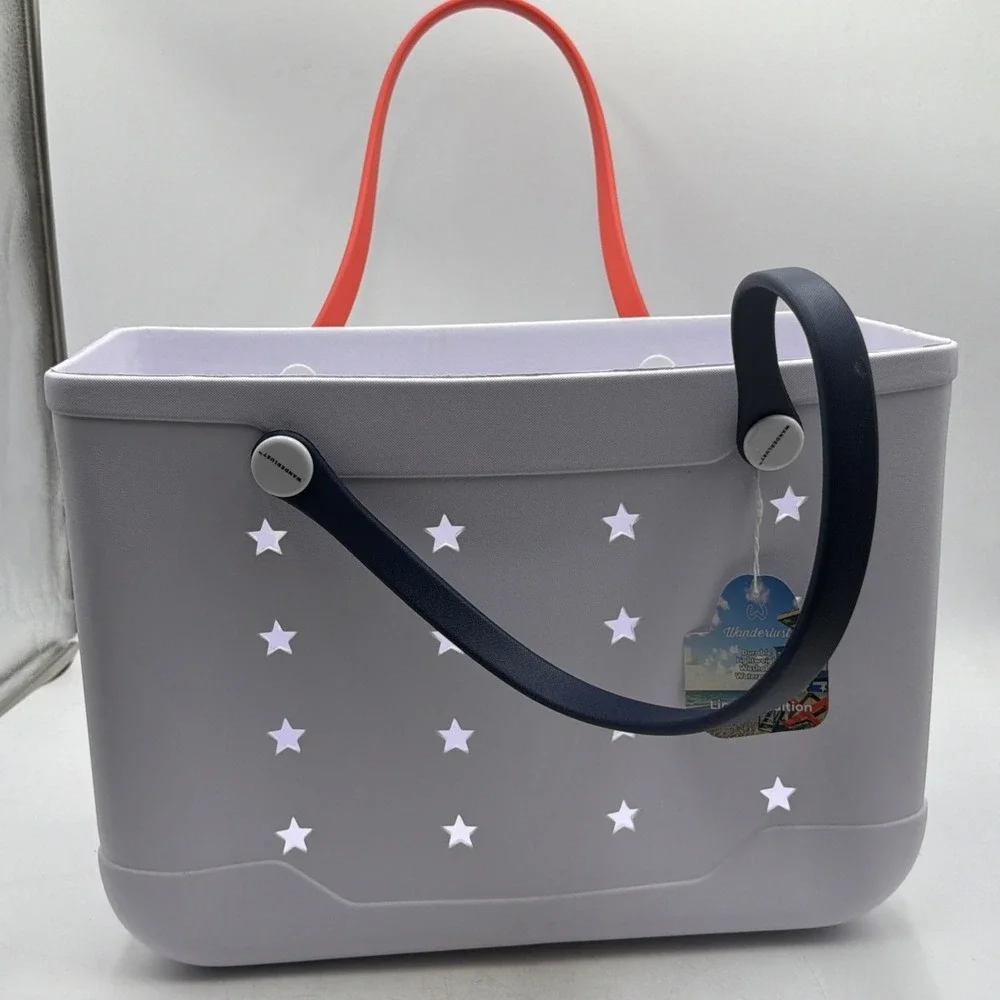 WANDERLUST 14'' AMERICANA CARRY ALL TOTE BAG RUBBER LIMITED EDITION Retro Vibes