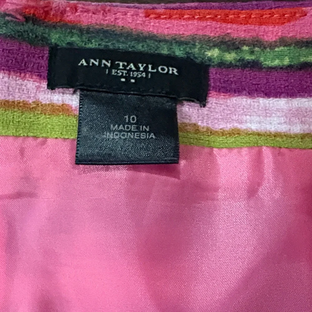 Ann Taylor Colorful Striped Women's Skirt Size 10