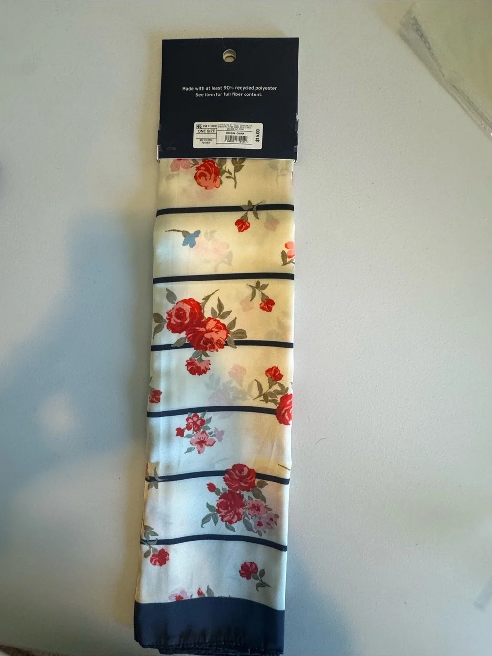 Parke cream scarf