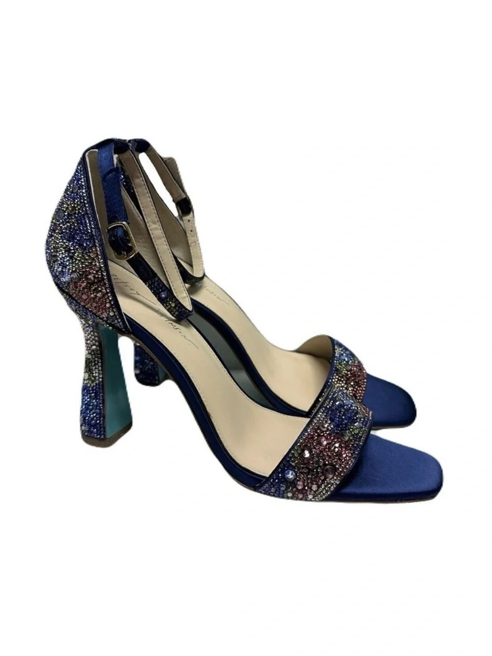 Betsey Johnson navy satin