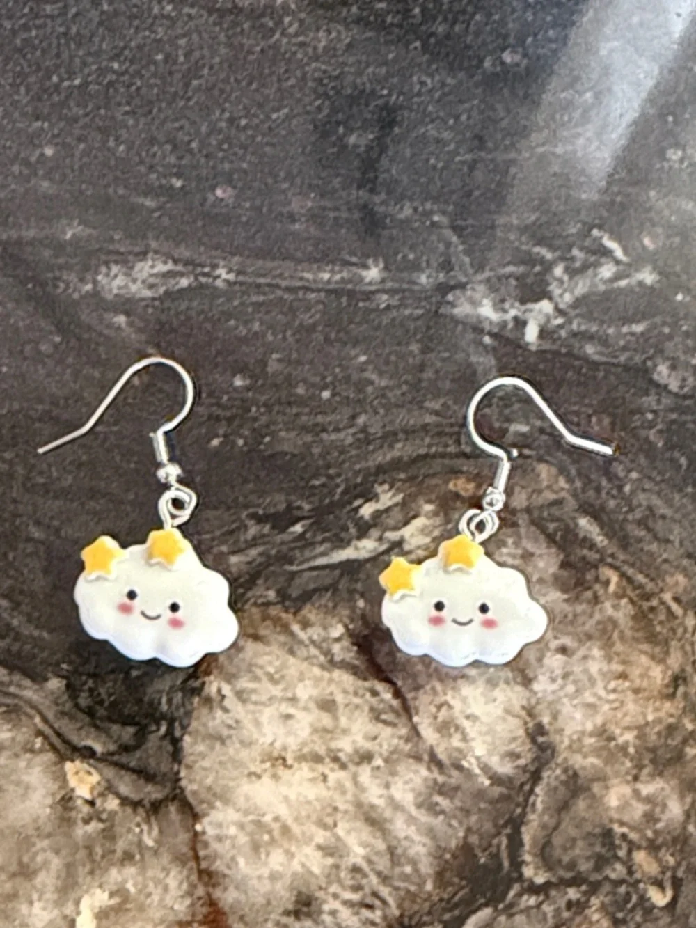 Handmade dangle resin cloud