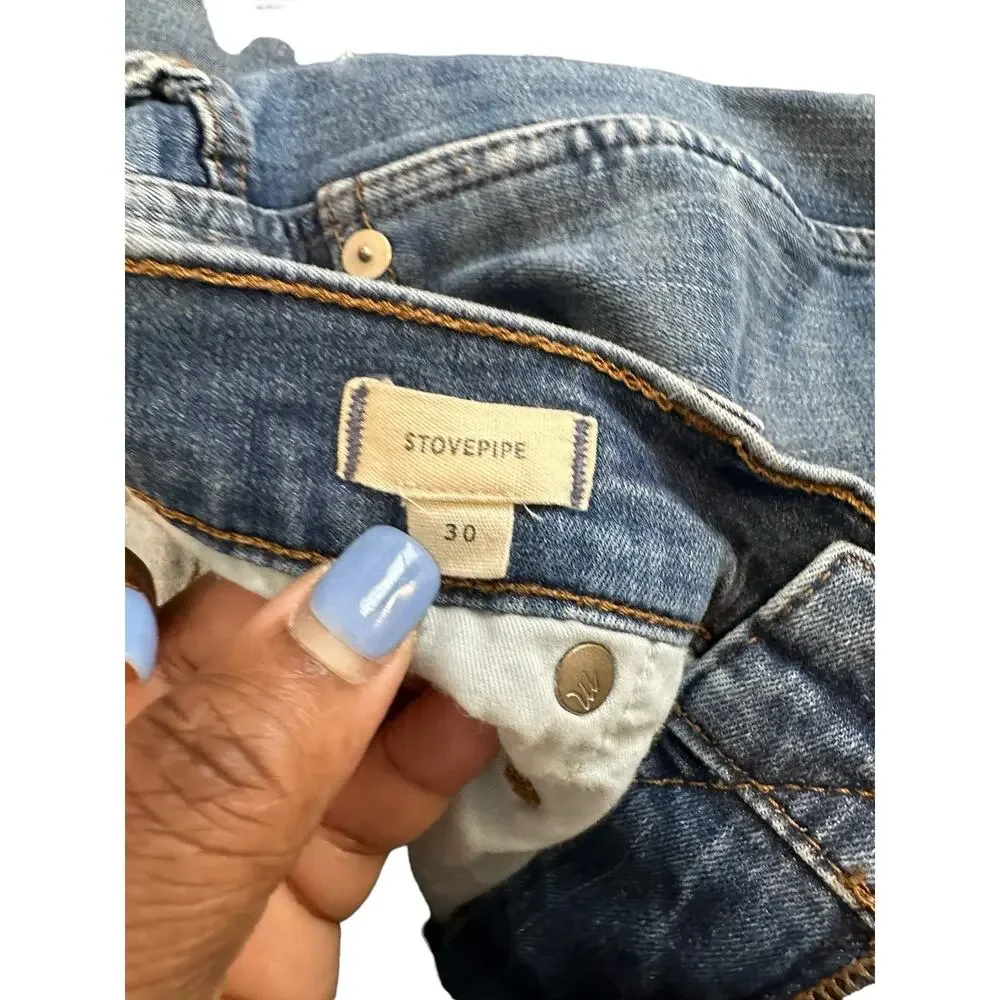 Madewell Ditmas Wash Stovepipe Straight Leg Jeans Size‎ 30 Style MC539