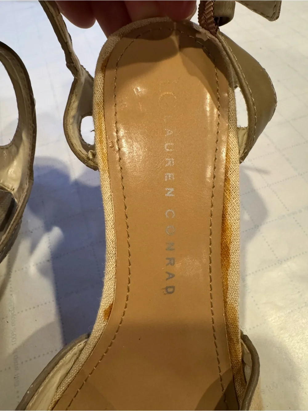 LC Lauren Conrad ankle taupe fit