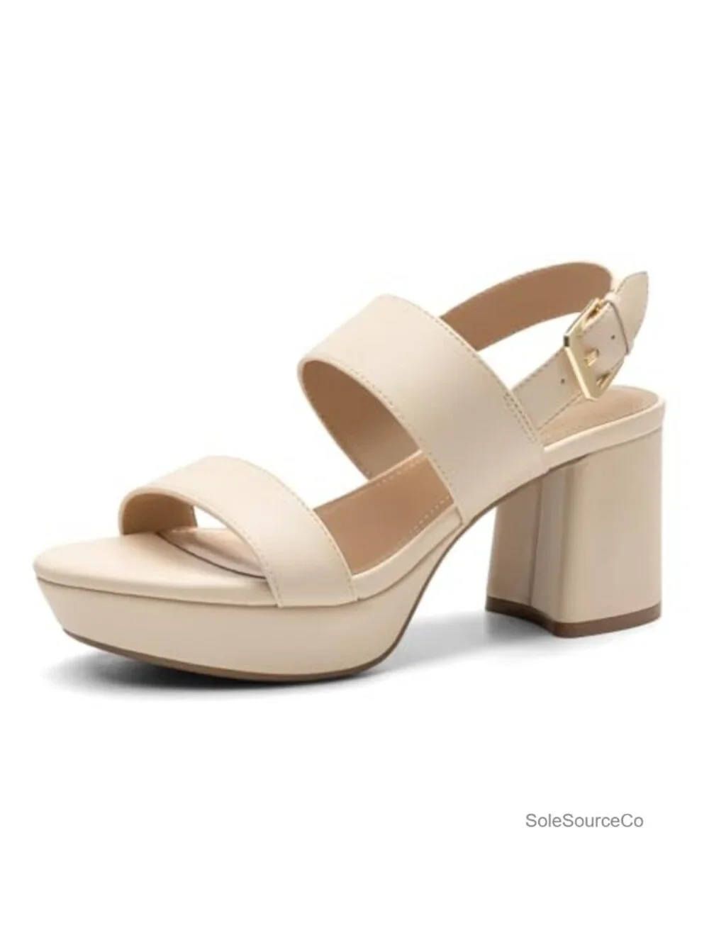 Women's Platform Chunky Block Heeled Sandals Open Toe Comfortable Dress Heels