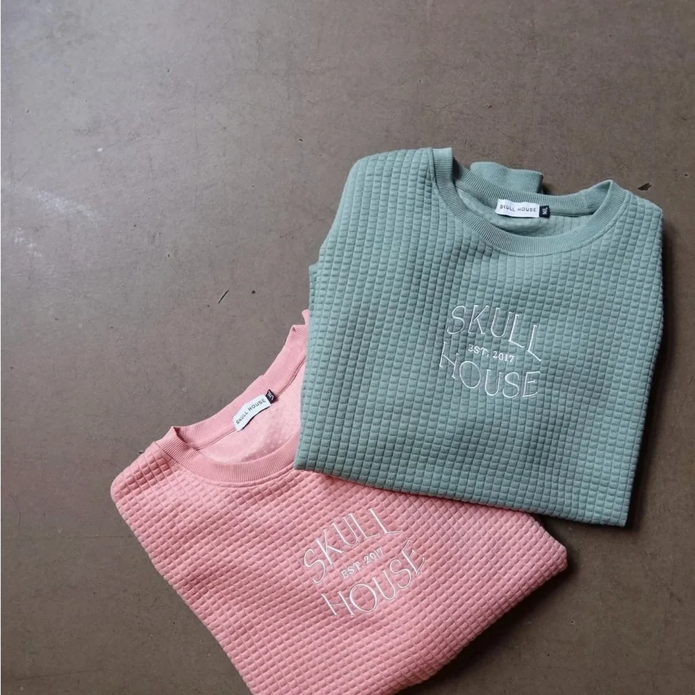 Skull House Designs Quilted Crew