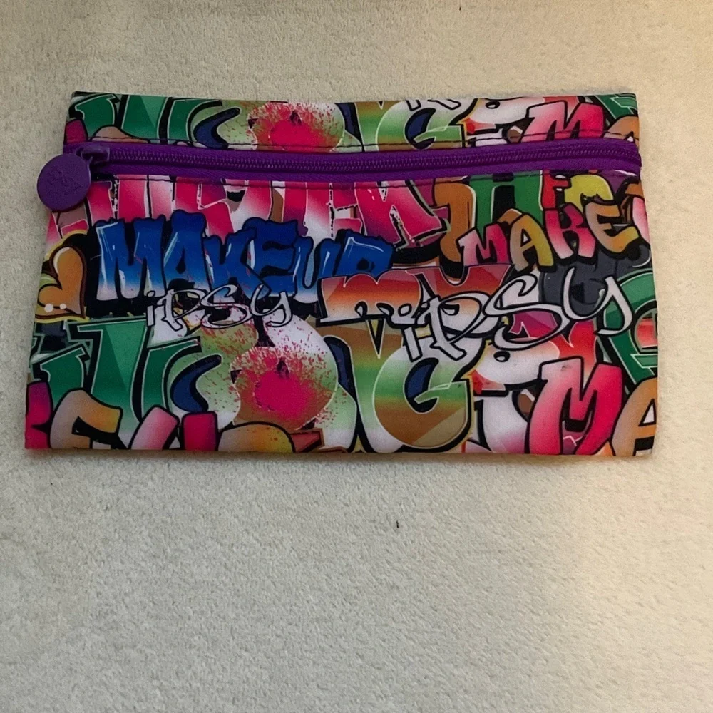 ipsy Multicolor Graffiti Cosmetic Bag