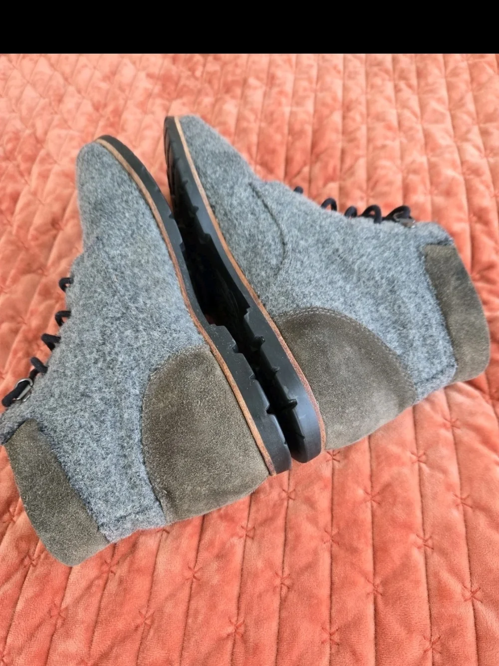 Woolrich Gray Wool Chukka Beebe Mens 9 Boots Xlnt.cond. Classic Style
