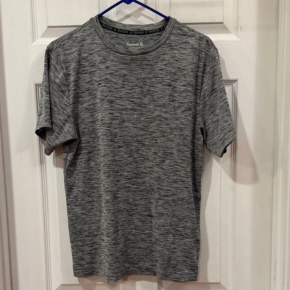 Reebok Men's Size Small Heathered Black/Gray Tee