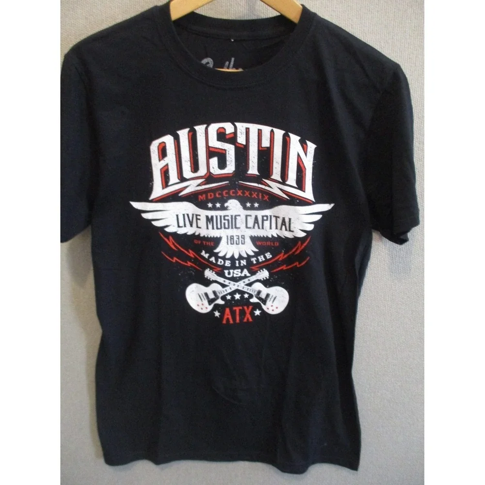 Austin Texas Music Capital T Shirt Size Medium Outhouse Designs