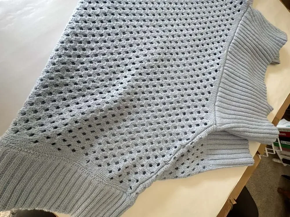 She+Sky pointelle knit